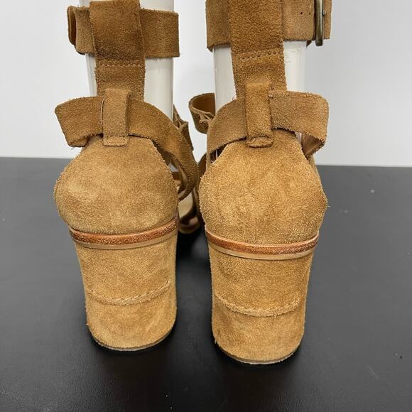 Ugg Macayla Chesnut Suede Gladiator Heeled Sandal - Picture 5 of 6